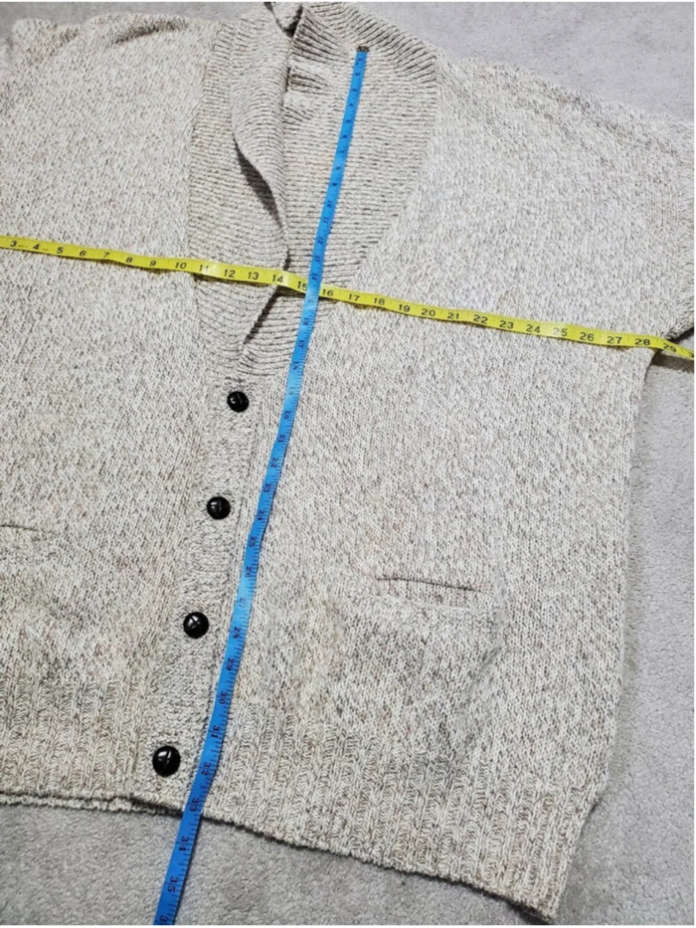 Vintage Men's Shawl Collar Cardigan Sweater 2XLT